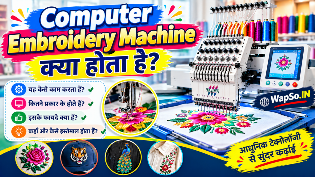 Computer Embroidery Machine Kya Hota Hai?